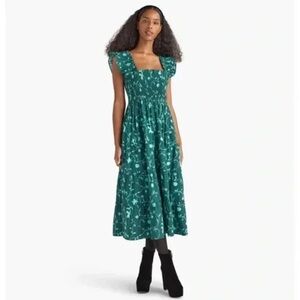 Hill House Home Nap Dress Green Botanical
